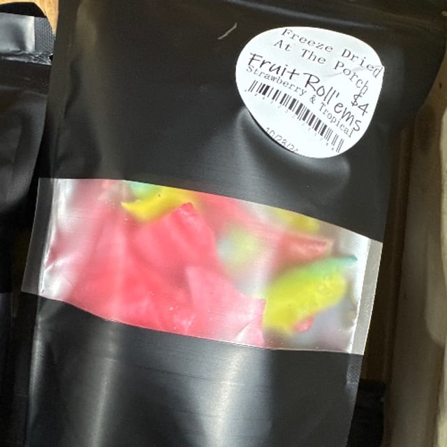 FD fruit roll’ems.