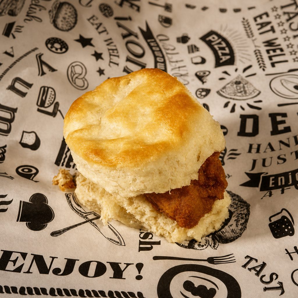 Spicy Chicken Biscuit.