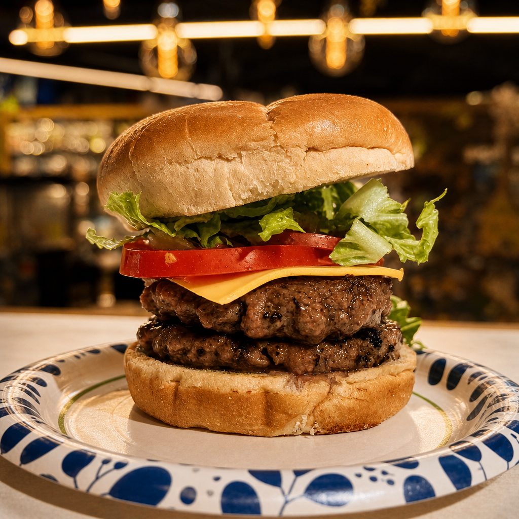 Double Cheese Burger.